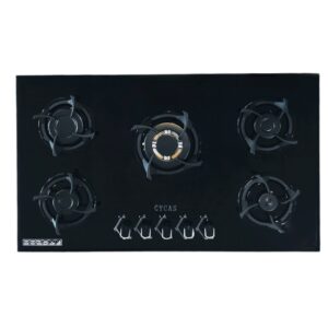 اجاق گاز پنج شعله شیشه سیکاس کد 501