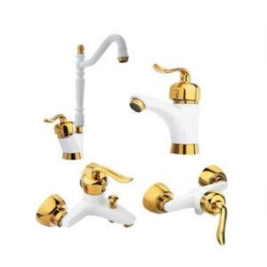 دست شیرآلات قاجاری سفیدطلایی