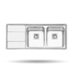 سینک پرنیان استیل 50*120 توکار کد PS1215