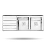 سینک پرنیان استیل 50*120 توکار کد PS1214