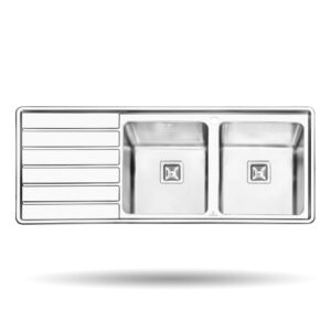 سینک پرنیان استیل 50*120 توکار کد PS1214