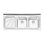 سینک پرنیان استیل 50*120 روکار کد PS 1110