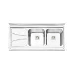 سینک پرنیان استیل 60*120 روکار کد PS 1112