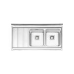 سینک پرنیان استیل 60*120 روکار کد PS 1121