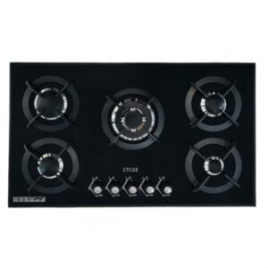 اجاق گاز پنج شعله شیشه سیکاس کد 507